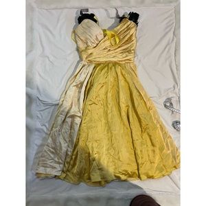 Betsey Johnson Bright Yellow Vintage Dress